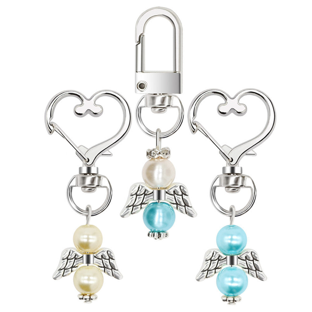 Wholesale 20PCS/PACK Creative Angel Wings Pendant Alloy Keychain